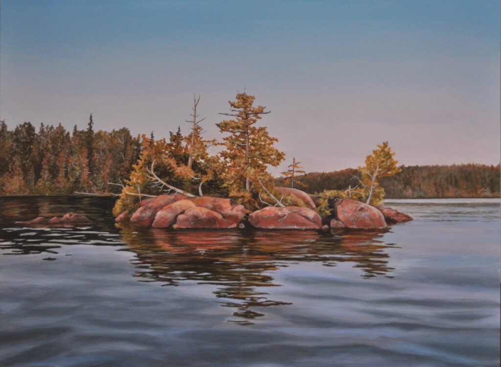 Island on Shebandowan Lake. Luke Nicol